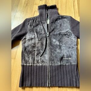 Turtle neck cardigan